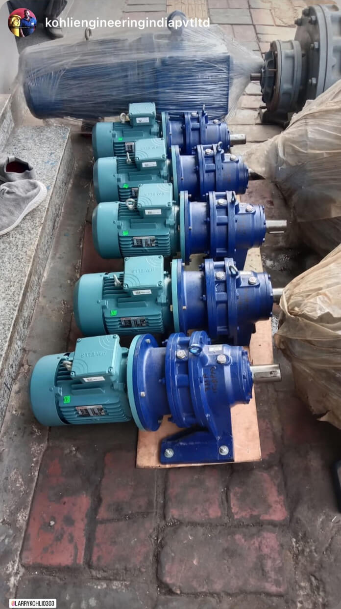 Gearmotor: 5HP Cyclo and Crompton Greaves